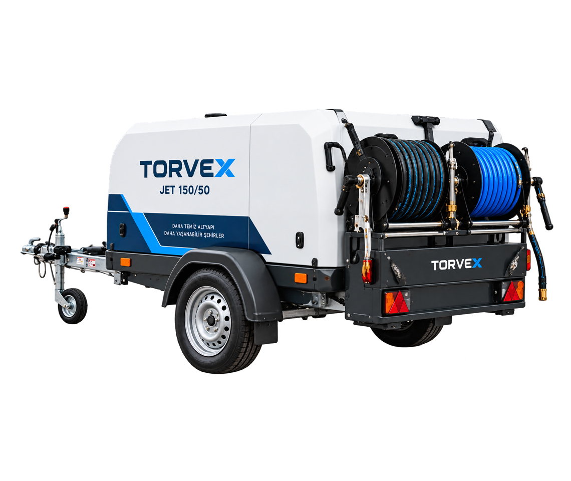TORVEX JET 150/50 Kapalı Kasa Kanal Açma Makinesi